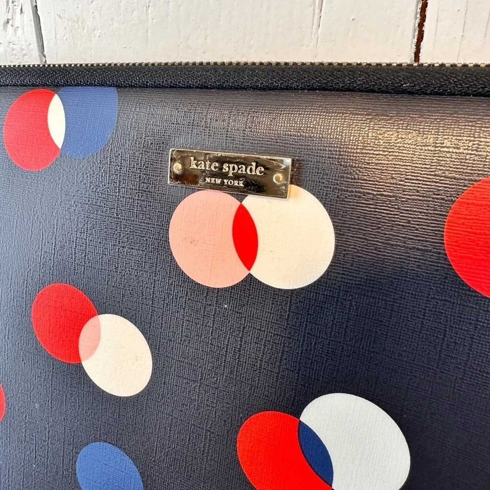 Kate Spade Padded Laptop / Tablet Sleeve Polka Dots Chic & Functional